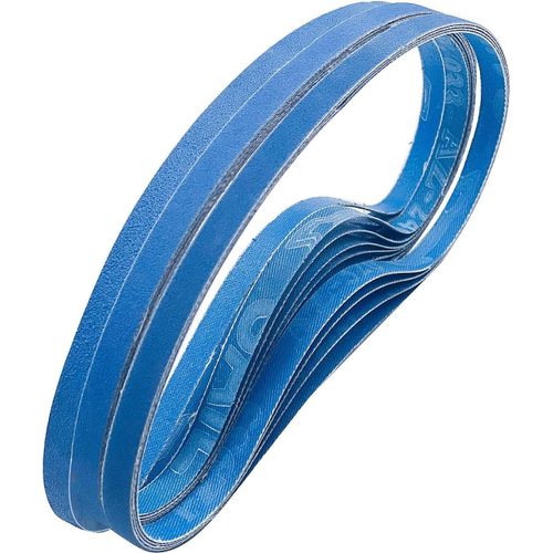 Bandes Abrasives corindon zirconium 9 x 533 mm.5 x 60/80/100/120/240/320 pour ponceuse Proxxon le ponçage du métal, du bois, le dérouillage.30 pièces