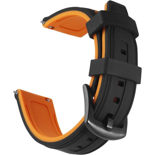 Caoutchouc Bracelet Montre Remplacer Silicone Bracelet Montre - 22mm - Orange