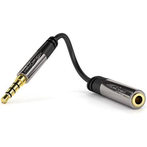 3,5 mm Adapteur (jack audio 3.5 mm, fiche - douille, 4 pôles, protections) PRO Series