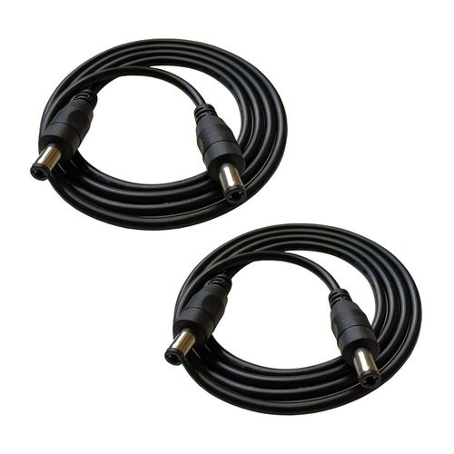2 PCS 1m 0-24V DC Extension Cable 5,5 x 2,1mm Mâle vers Mâle Jack Plug DC Câble pour CCTV LED Strip(3,3ft)