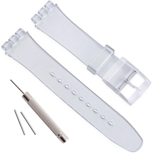 Bracelet En Silicone Étanche, Bracelet Pour Swatch - 19mm - Lucency