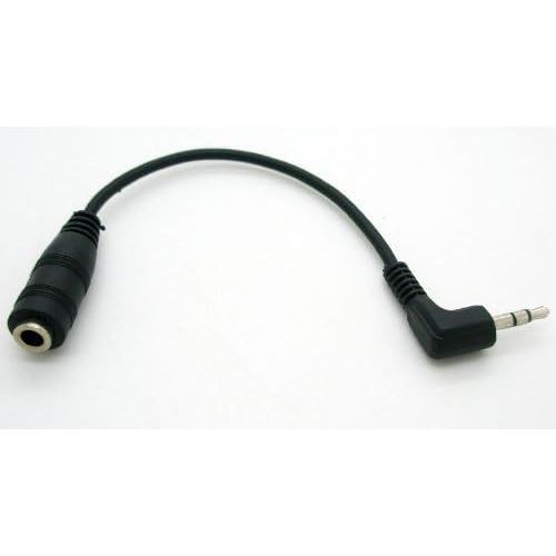 Câble Rallonge Mini Jack 2.5mm Mâle vers Jack 3.5mm Femelle, 15 cm, Noir