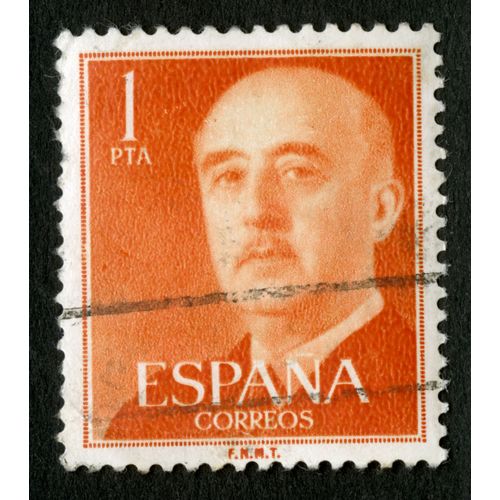 Timbre Oblitéré Espana, Correos, 1 Pta