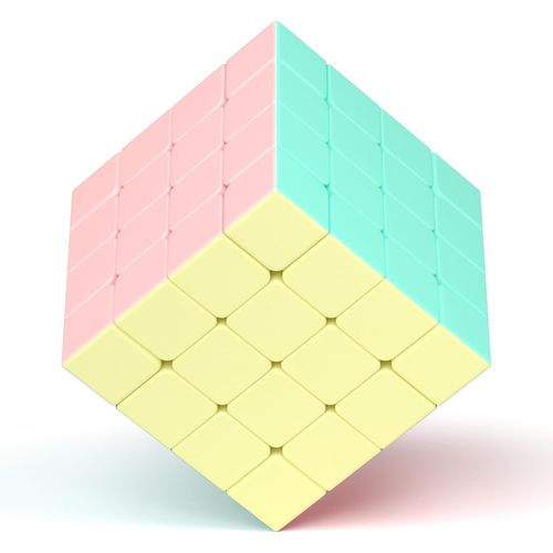 Macaron Speed Cube Magique Cube de Vitesse, sans Autocollant Magic Cube pour Débutants et Utilisateurs Avancés, Cadeau pour Enfants Les Adolescents Adultes(4x4x4)