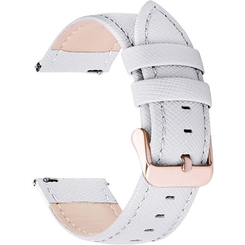 Cross Bracelet De Montre De 22mm En Cuir Véritable À Attache Rapide Pour Hommes Et Femmes Compatible Avec Samsung,Huawei,Garmin,Fossil,Ticwatch,Lg,Tissot,Timex,Citizen