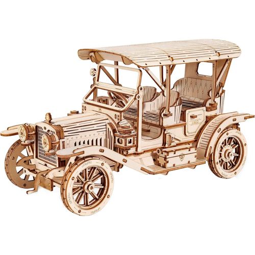 Puzzle 3d En Bois Maquette Voiture En Bois A Construire Adulte - Voitures Classiques Construction Bois Modelisme Maquette Adulte - Cadeaux Pour Adultes Et Adolescents