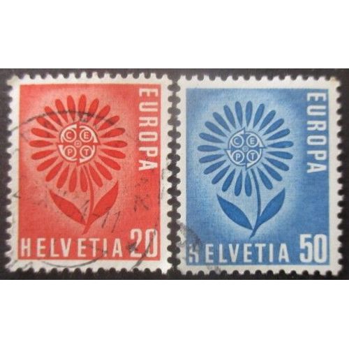 Suisse N°735 Et 736 Europa Oblitérés