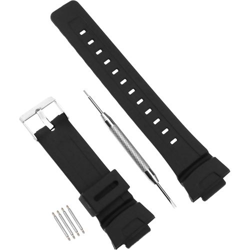 16mm Bracelet De Montre En Caoutchouc Étanche Bracelet De Montre De Montre Remplacement Compatible Avec Casio Glx Ga-200 Ga-150 Ga-201 Ga-300