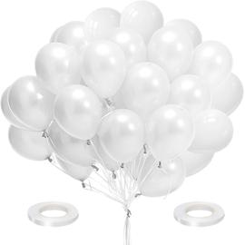 lot de 25 ballon de baudruches blanc nacré déco mariage décoration