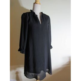 H&m Robe Fluide Ample Noire T 36