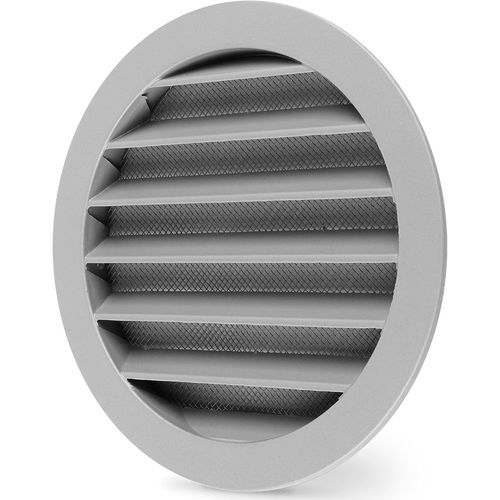 WSGG Grille Aeration Ronde 160mm Avec Moustiquaire Alu, Intérieur Fonte d'aluminium, Grille Ventilation Exterieur pour Camping-cars, Garage, Stable aux UV, Antirouille