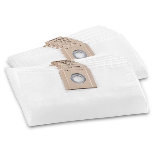 Kärcher - Poche filtrante - pour aspirateur (pack de 10) - pour Kärcher T 10/1, T 12/1 eco!efficiency