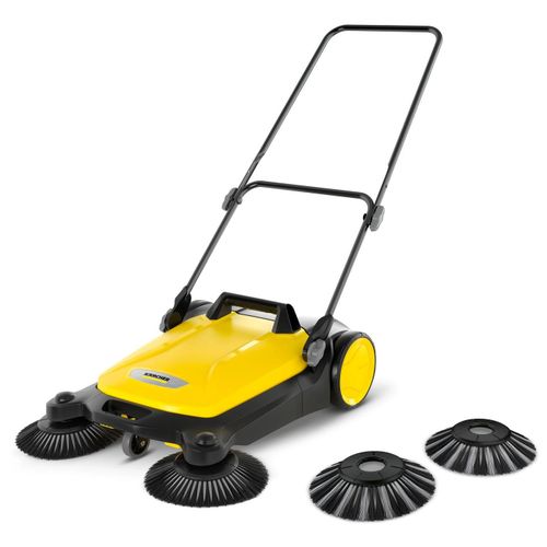 Karcher Balayeuse mécanique manuelle S 4 Twin 2-en-1 à 2 brosses latérales
