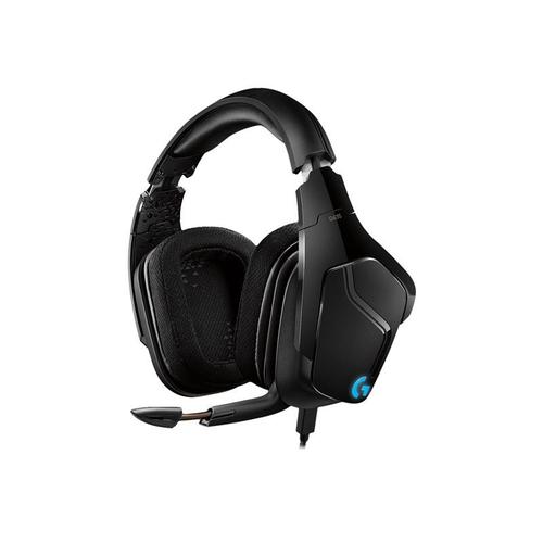 Casque de jeu Logitech G635 - Micro-casque - canal 7.1 - circum-aural - filaire - jack 3,5mm - noir, bleu