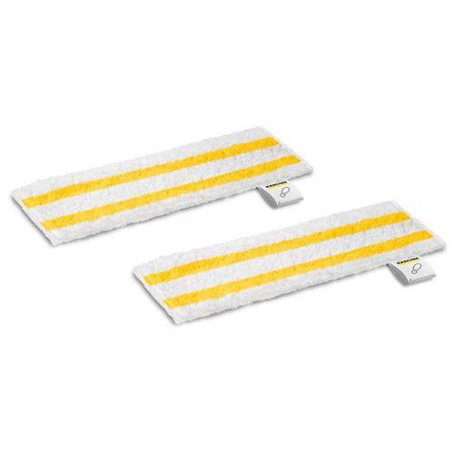 KARCHER - Kit 2 serpillieres universelles microfibress pour buse sol - Compatible EasyFix (SC 1. SC 2. SC 3. SC 4. SC5)
