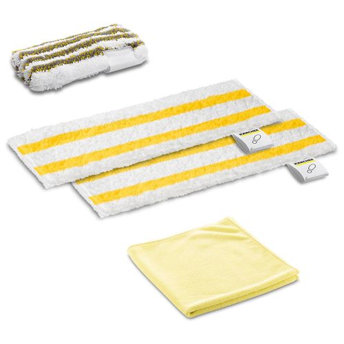 Set microfibre spécial salle de bains pour nettoyeur vapeur Karcher - 2.863-346.0