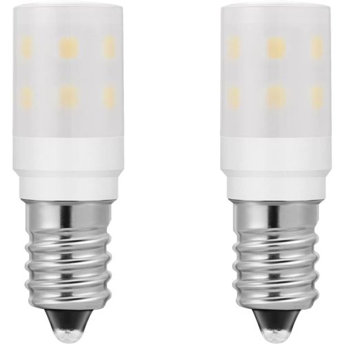 Petite Ampoule Led E14 2w 200lm 230vac Blanc Froid 6000k, Ampoule E14 15w Réfrigérateur Ampoule Sel Lampe De Remplacement 2 Pièces