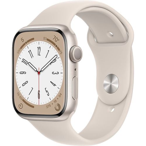 Apple Watch Series 8 Gps 45mm Aluminium Lumière Stellaire Bracelet Sport