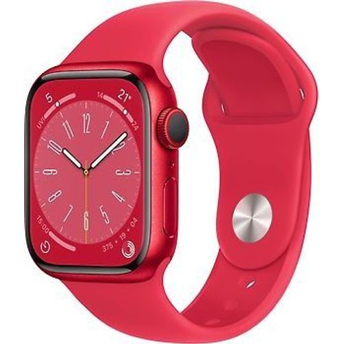 Apple Watch Series 8 45 Mm Boîtier En Aluminium Couleur Rouge Avec Bracelet Sport Couleur Rouge [Wi-Fi, (Product) Red Special Edition] Mnp43fd/A