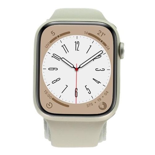 Apple Watch Series 8 Boîtier Aluminium Polarstern 45mm Avec Bracelet Sport Polarstern (Gps + Cellular) Polarstern