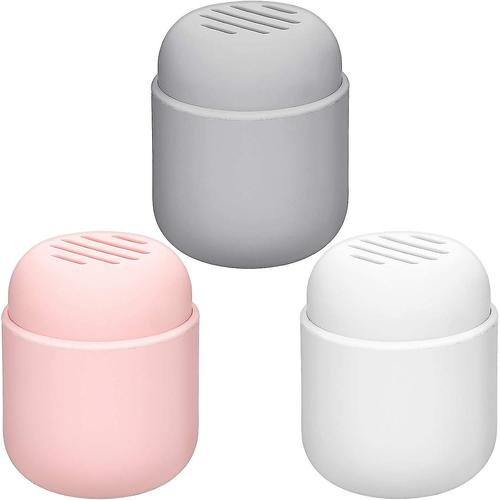 3 Pièces Porte-Éponge De Maquillage Éponge De Beauté Étui De Transport En Silicone Éponge Boîte De Rangement Pour Oeufs De Maquillage Bouffée De Poudre Conteneur De Protection Pour Éponge De Maquillage 