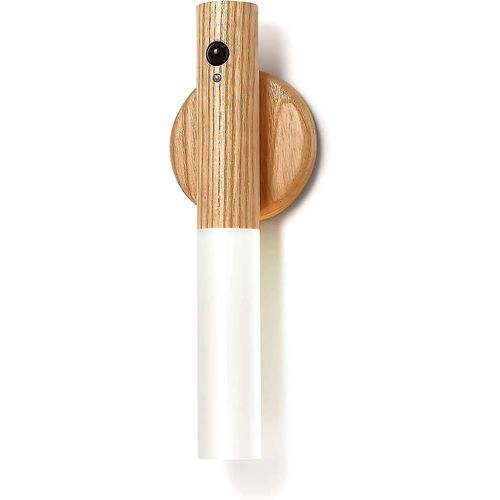 Capteur De Mouvement Veilleuse Magnétique Sans Fil Smart Led Applique Murale Rechargeable Portable Mural Torche Lumières Escalier Intérieur Chambre Couloir Escalier Briquet Marron