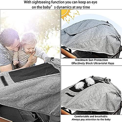 Pare-Soleil Buggy Pare-Soleil Universel Pour Landau Pour Pou... - 4