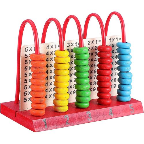 Boulier En Bois Pour Enfants, Jouets Éducatifs, Perles De Comptage Multicolores, Calcul Mathématique, Jouets De Développement