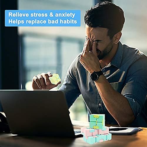 Cube Fidget Cube Toy Soulagement Du Stress Pour Adultes Et E... - 4