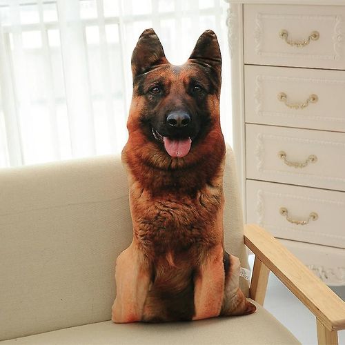 Oreiller Imprimé En 3d, Mignon, Animal Réaliste, Tête De Chien Drôle, Cosplay, Jouet Préféré Des Enfants, Coussin Pour La Maison F