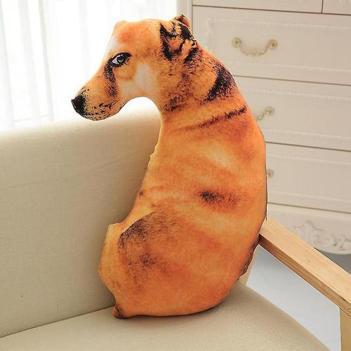 Oreiller Imprimé 3d Mignon, Animal Réaliste, Tête De Chien Drôle, Cosplay, Jouet Préféré Des Enfants, Coussin Pour La Maison B