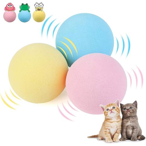 Pièces Balles De Jouet Pour Chat Balles De Capture De Chaton Interactif Jouets À Mâcher Pour Animaux De Compagnie Herbe À Chat Balle Sonore D'appel D'animal Jouets D'entraînement Automatique, 3 Couleurs