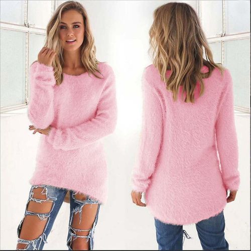 Pull Polaire Moelleux Pour Femme, Haut Xl Rose
