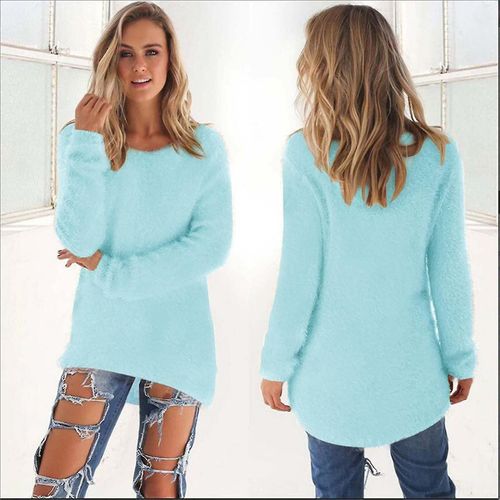 Pull Polaire Moelleux Pour Femme Xl Lake Blue
