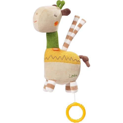 Boîte à musique pour bébé Girafe - Doudou avec fixation - Aide au sommeil mélodie ""Dors petit enfant"" - Jouets pour bébé en voyage & à la maison - Jouets musicaux pour bébés & enfants