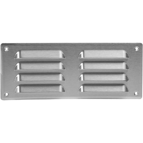 260x105mm Grille de Ventilation avec Moustiquaire - Grilles d'aération en Métal - Acier Inoxydable