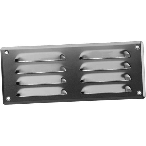 260x105mm Grille de Ventilation avec Moustiquaire - Grilles d'aération en Métal - Aluminium