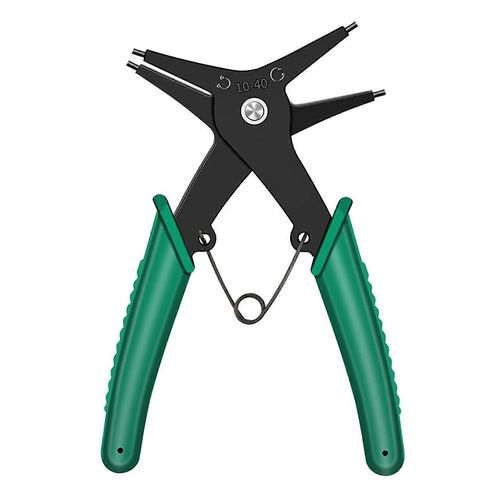 Pince à anneau élastique Pince à circlips 2 en 1 Outil à main en acier à haute teneur en carbone pour l'entretien de réparation