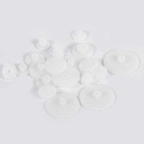 19pcs Kits D'engrenages En Plastique Ensemble D'engrenages De Moteur Ensemble Pour Robot Jouet Automobile Voitures Bricolage