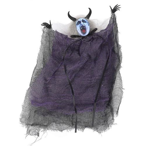 Halloween Suspendu Fantôme Décoration Simulation Vivid Fun Effrayant Effrayant Halloween Pendentif pour Halloween Party Maison hantée violet 25x20cm / 9.8x7.9in