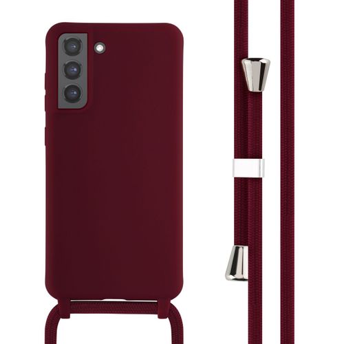 Imoshion Ï»¿Coque En Silicone Avec Cordon Samsung Galaxy S21 Fe Rouge Foncã©
