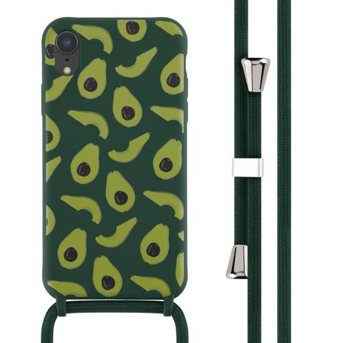 Imoshion Coque Design En Silicone Avec Cordon Iphone Xr Avocado Green