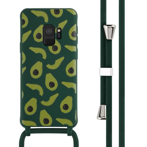 Imoshion Coque Design En Silicone Avec Cordon Samsung Galaxy S9 Avocado Green