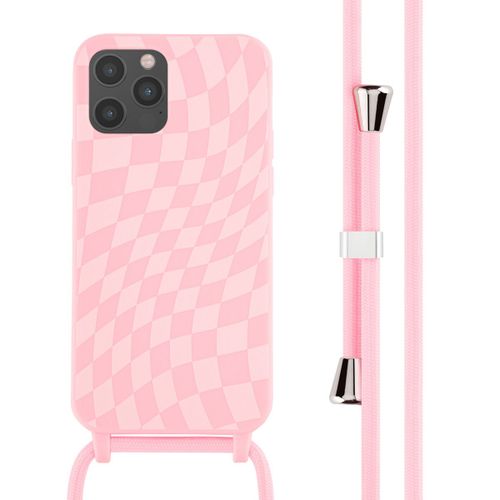 Imoshion Coque Design En Silicone Avec Cordon Iphone 12 (Pro) Retro Pink