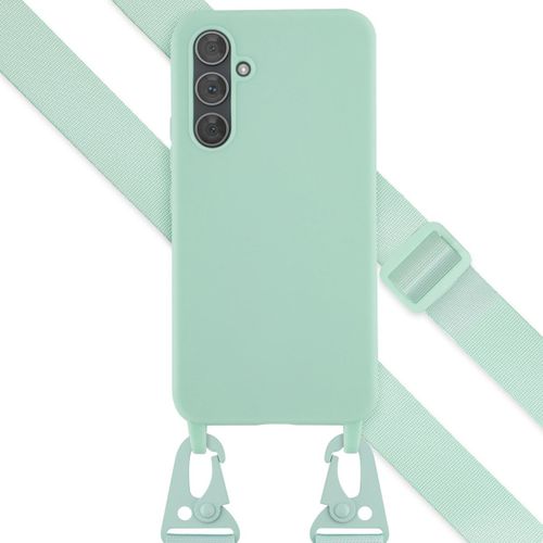 Selencia Coque Silicone Avec Cordon Amovible Samsung Galaxy A54 (5g) Turquoise