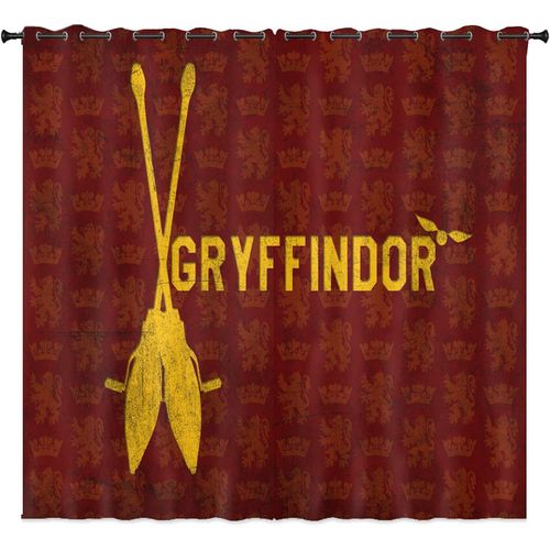 Ensemble De Rideaux Occultants Harry Potter, Rideaux De L'¿¿Cole De Poudlard Imprim¿¿S En 3d, Pour Chambre ¿¿ Coucher, Chambre D'enfant, Rideau Coulissant Opaque, 2 X 100 X 140 Cm