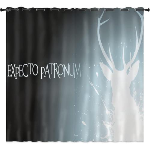 Ensemble De Rideaux Occultants Harry Potter, Rideaux De L'¿¿Cole De Poudlard Imprim¿¿S En 3d, Pour Chambre ¿¿ Coucher, Chambre D'enfant, Rideau Coulissant Opaque, 2 X 100 X 140 Cm