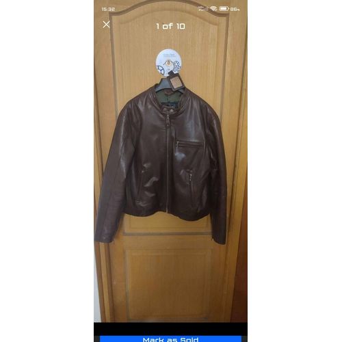 Redskins Veste En Cuir Marron Xl