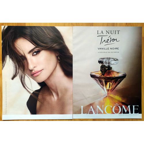 Publicité Papier - Parfum "Trésor La Nuit" Lancôme De 2025, Penélope Cruz Égérie
