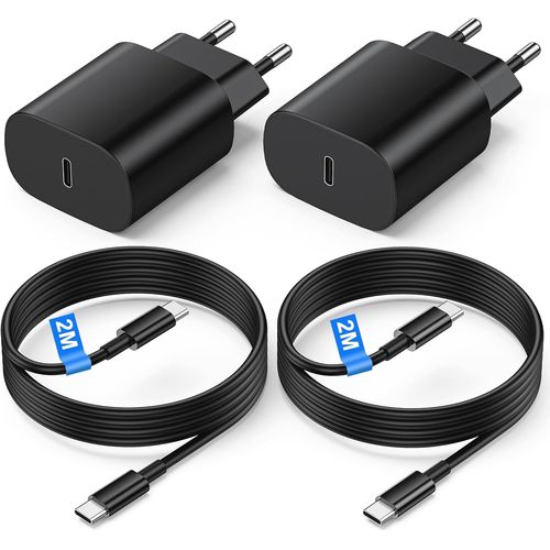 Ershi-2pack Chargeur Usb C Rapide 25w Pour Samsung Galaxy S25/S24/S23/S22/S21/S20/S10/S9/S8/Z Flip 5/Z Fold 5/A55/A54/A51, Chargeu[7]